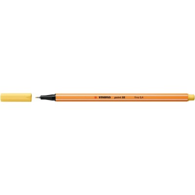 Tűfilc, 0,4 mm, STABILO "Point 88", világossárga