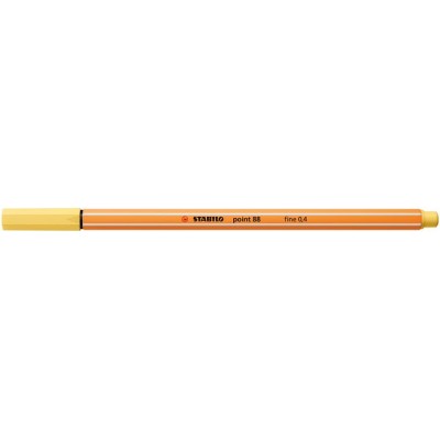 Tűfilc, 0,4 mm, STABILO "Point 88", világossárga