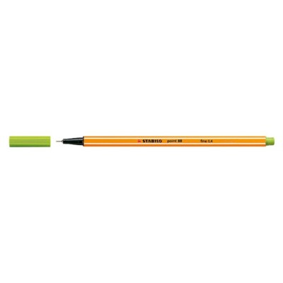 Tűfilc, 0,4 mm, STABILO "Point 88", almazöld