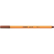 Tűfilc, 0,4 mm, STABILO "Point 88", vörösesbarna
