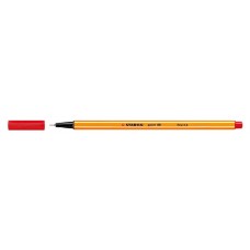 Tűfilc, 0,4 mm, STABILO "Point 88", piros