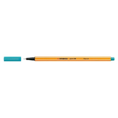 Tűfilc, 0,4 mm, STABILO "Point 88", türkiz