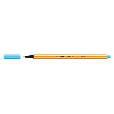 Tűfilc, 0,4 mm, STABILO "Point 88", azúrkék