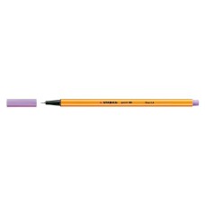 Tűfilc, 0,4 mm, STABILO "Point 88", pasztell-lila