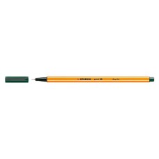 Tűfilc, 0,4 mm, STABILO "Point 88", sötétzöld