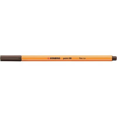 Tűfilc, 0,4 mm, STABILO "Point 88", umbrabarna
