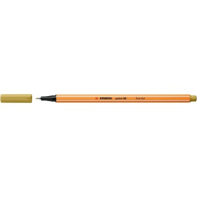 Tűfilc, 0,4 mm, STABILO "Point 88", khaki