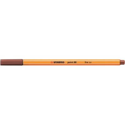 Tűfilc, 0,4 mm, STABILO "Point 88", vörösbarna