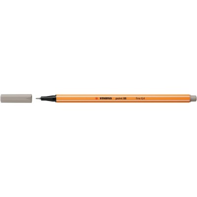 Tűfilc, 0,4 mm, STABILO "Point 88", melegszürke
