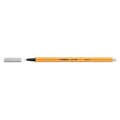Tűfilc, 0,4 mm, STABILO "Point 88", világos szürke