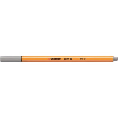 Tűfilc, 0,4 mm, STABILO "Point 88", közép jégszürke