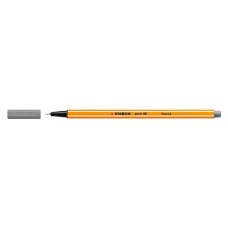 Tűfilc, 0,4 mm, STABILO "Point 88", szürke