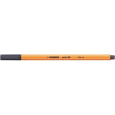 Tűfilc, 0,4 mm, STABILO "Point 88", payne-szürke