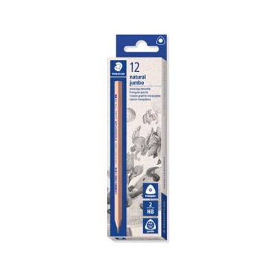 Grafitceruza, HB, háromszögletű, vastag, STAEDTLER "Noris® natural jumbo 119N"