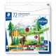 Színes ceruza készlet, hatszögletű, STAEDTLER "146 C", 72 különböző szín