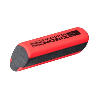 Grafitceruza készlet, hegyezővel, radírral, HB, STAEDTLER "Norix® 181", piros