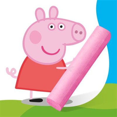 Aszfaltkréta, jumbo, STAEDTLER "Noris® Junior 2365", Peppa malac, 6 szín
