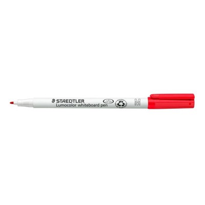 Táblamarker, 1 mm, M, kúpos, STAEDTLER "Lumocolor 301", piros