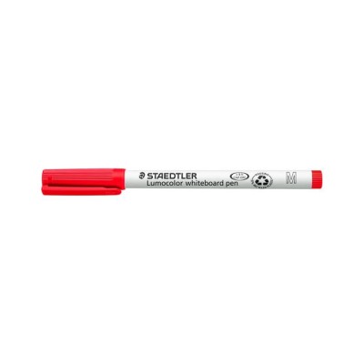 Táblamarker, 1 mm, M, kúpos, STAEDTLER "Lumocolor 301", piros