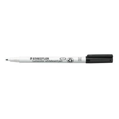 Táblamarker, 1 mm, M, kúpos, STAEDTLER "Lumocolor 301", fekete