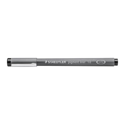 Tusfilc, 1 mm, STAEDTLER "Pigment Liner 308", fekete