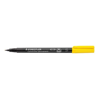 Alkoholos marker, OHP, 0,4 mm, STAEDTLER "Lumocolor® 313 S", sárga