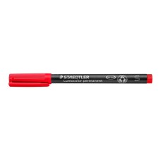 Alkoholos marker, OHP, 0,4 mm, STAEDTLER "Lumocolor® 313 S", piros