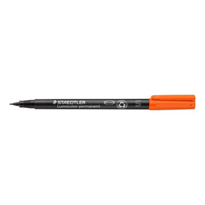 Alkoholos marker, OHP, 0,4 mm, STAEDTLER "Lumocolor® 313 S", narancssárga