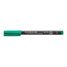Alkoholos marker, OHP, 0,4 mm, STAEDTLER "Lumocolor® 313 S", zöld