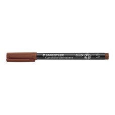 Alkoholos marker, OHP, 0,4 mm, STAEDTLER "Lumocolor® 313 S", barna