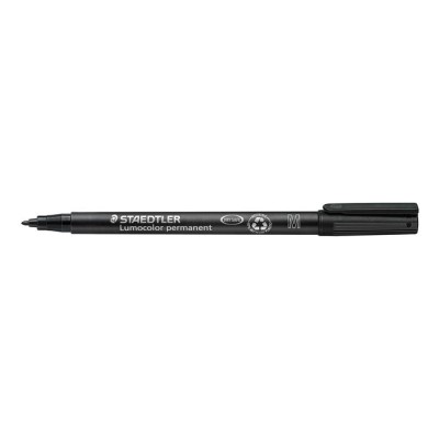 Alkoholos marker, OHP, 1 mm, STAEDTLER "Lumocolor® 317 M", fekete