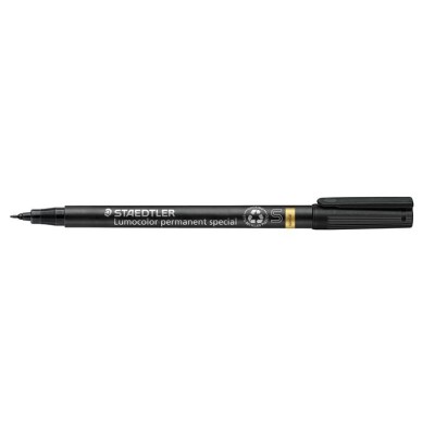 Alkoholos marker, 0,4 mm, STAEDTLER "Lumocolor® special 319 S", fekete