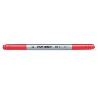 Filctoll készlet, 1-3 mm, kétvégű, kimosható, STAEDTLER "Noris® 320, 12 különböző szín
