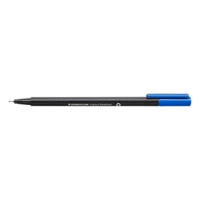Tűfilc, 0,3 mm, STAEDTLER "Triplus 334", ciánkék