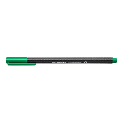 Tűfilc, 0,3 mm, STAEDTLER "Triplus 334", zöld