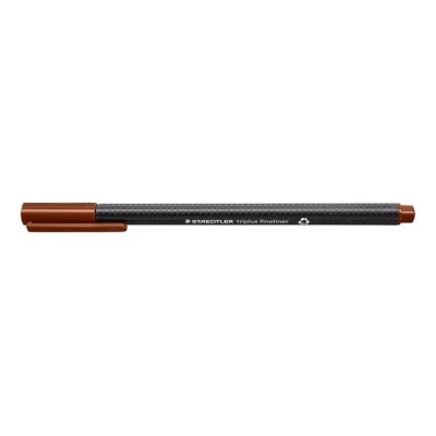 Tűfilc, 0,3 mm, STAEDTLER "Triplus 334", középbarna