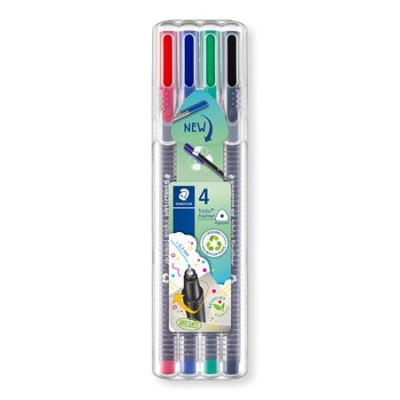 Tűfilc készlet, 0,3 mm, STAEDTLER "Triplus  334", 4 különböző szín