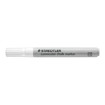 Krétamarker, 2,4 mm, kúpos, STAEDTLER "Lumocolor® 344", fehér
