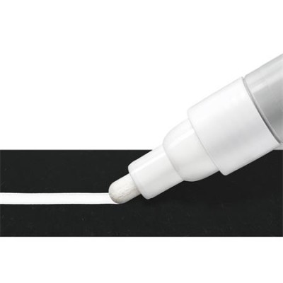 Krétamarker, 2,4 mm, kúpos, STAEDTLER "Lumocolor® 344", fehér