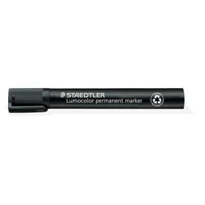 Alkoholos marker, 2-5 mm, vágott, STAEDTLER "Lumocolor® 350", fekete