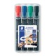 Alkoholos marker készlet, 2 mm, kúpos, STAEDTLER "Lumocolor® 352", 4 különböző szín