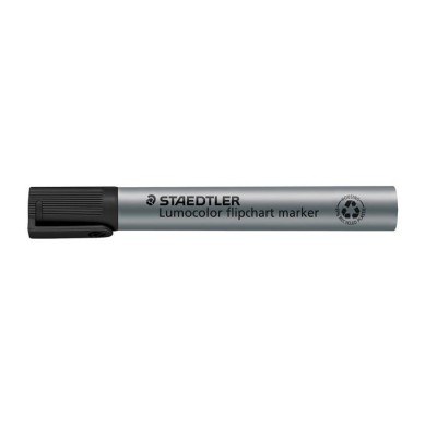 Flipchart marker, 2 mm, kúpos, STAEDTLER "Lumocolor 356", fekete