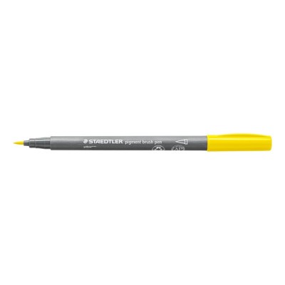 Ecsetirón készlet, STAEDTLER "Pigment brush 371", 12 különböző alapszín