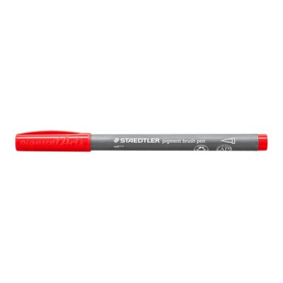 Ecsetirón készlet, STAEDTLER "Pigment brush 371", 12 különböző alapszín