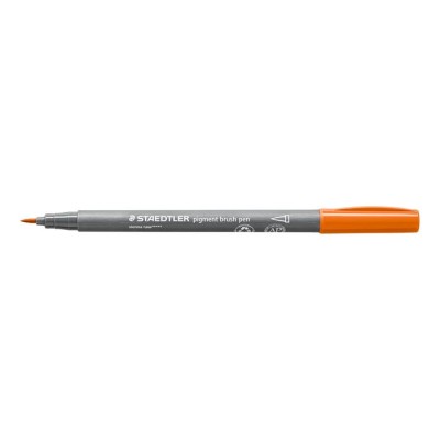 Ecsetirón készlet, STAEDTLER "Pigment brush 371", 12 különböző természeti szín