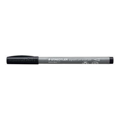 Ecsetirón készlet, STAEDTLER "Pigment 372", 6 különböző fekete és szürke árnyalat