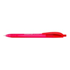Golyóstoll, 1 mm, nyomógombos, STAEDTLER "Ball 423 M", piros