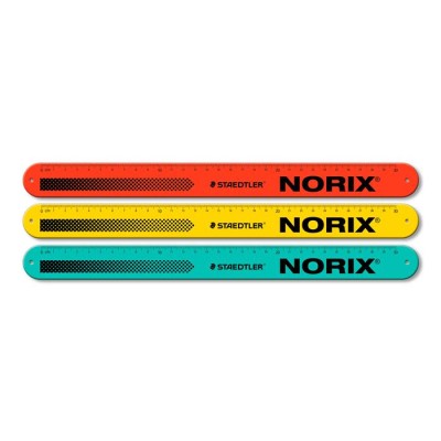 Vonalzó, rugalmas, csuklóra pattintható, 30 cm, STAEDTLER, "Norix® 565"
