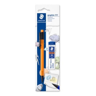 Nyomósirón és grafitbél, 0,5 mm, STAEDTLER "Graphite 777", vegyes színek