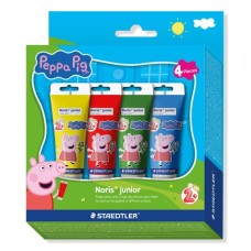 Ujjfesték, STAEDTLER "Noris® Junior 8814", Peppa malac, 4 szín